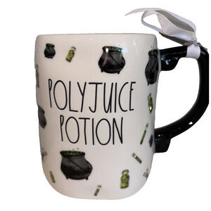 Rae Dunn Harry Potter Polyjuice Potion Ceramic Coffee Mug Cauldron All Over